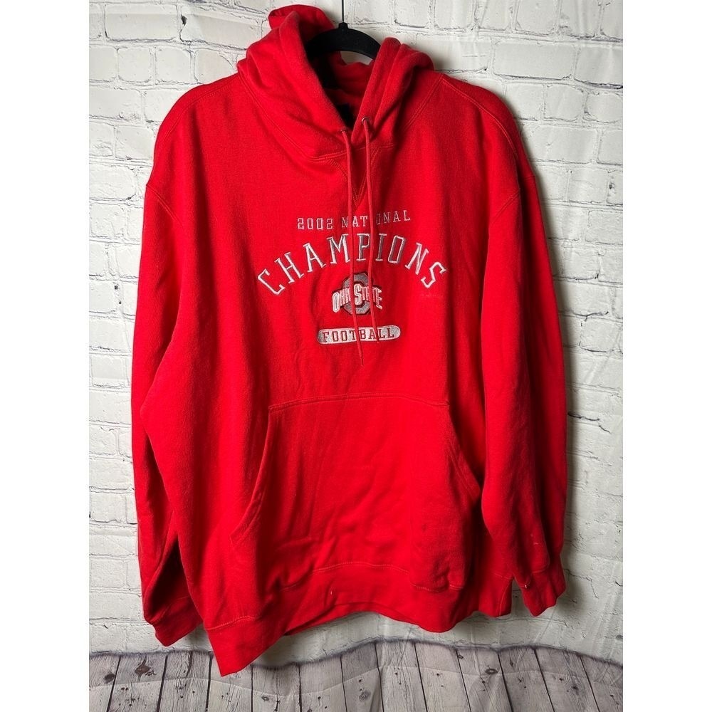 Vintage Red Champs OHIO STATE Sweatshirt Pullover Cozy Casual Sportswear